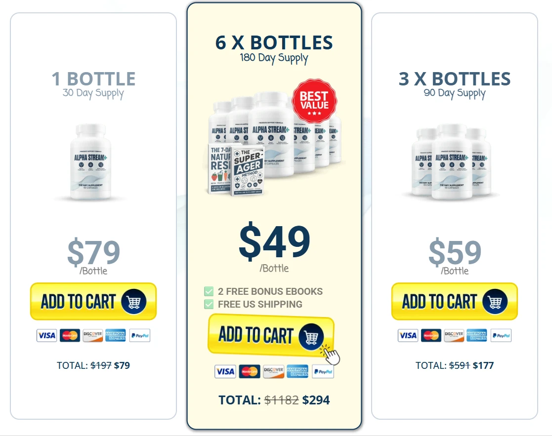 Order Alpha Stream Plus 